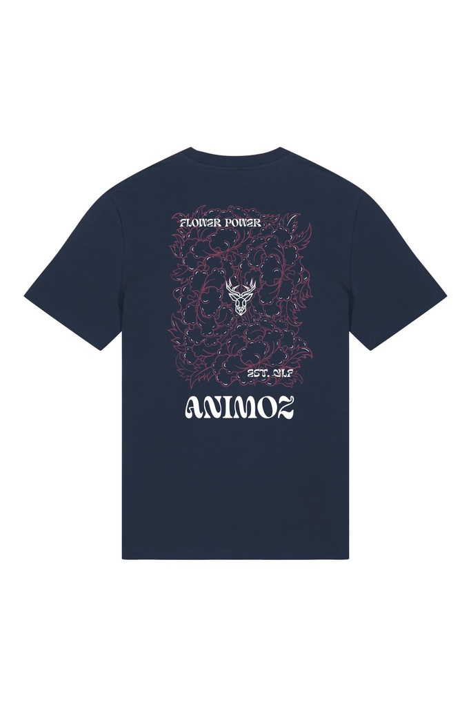 [SS25-LF-M06.2-XXS] T-shirt Flower Navy (XXS)