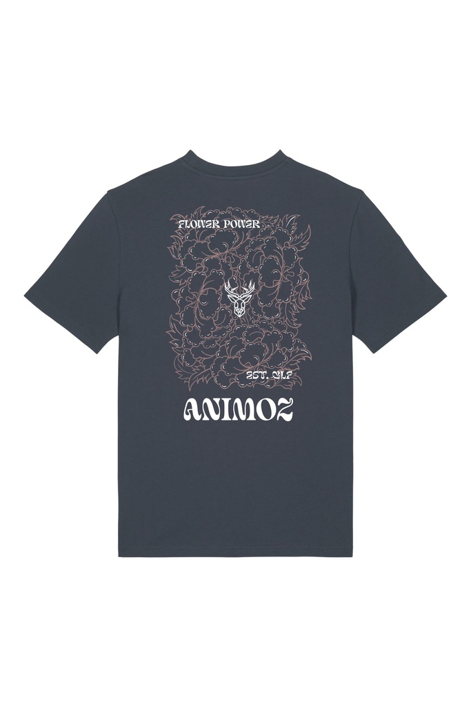 T-shirt Flower Ink Grey
