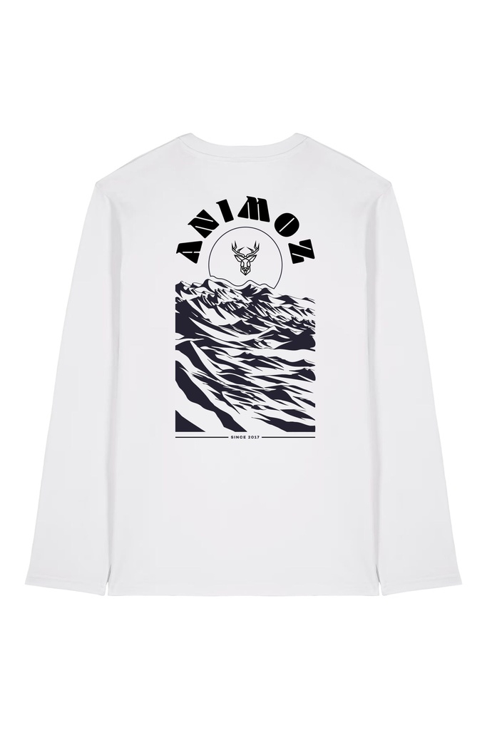 [SS25-LF-M07.1-XXS] T-shirt LS Mount White (XXS)