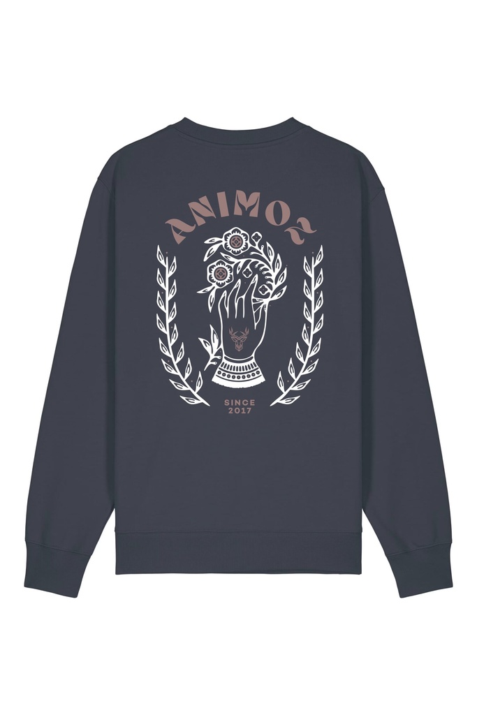[SS25-LF-M08.3-XXS] Crewneck Hand Ink Grey (XXS)