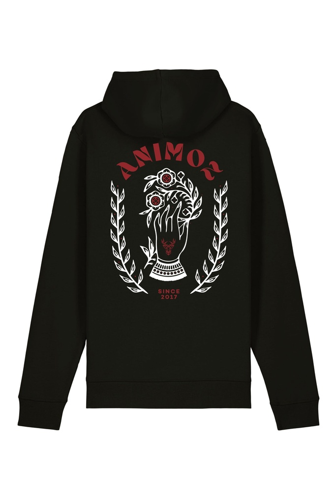 [SS25-LF-M09.4-XXS] Hoodie Hand Black (XXS)
