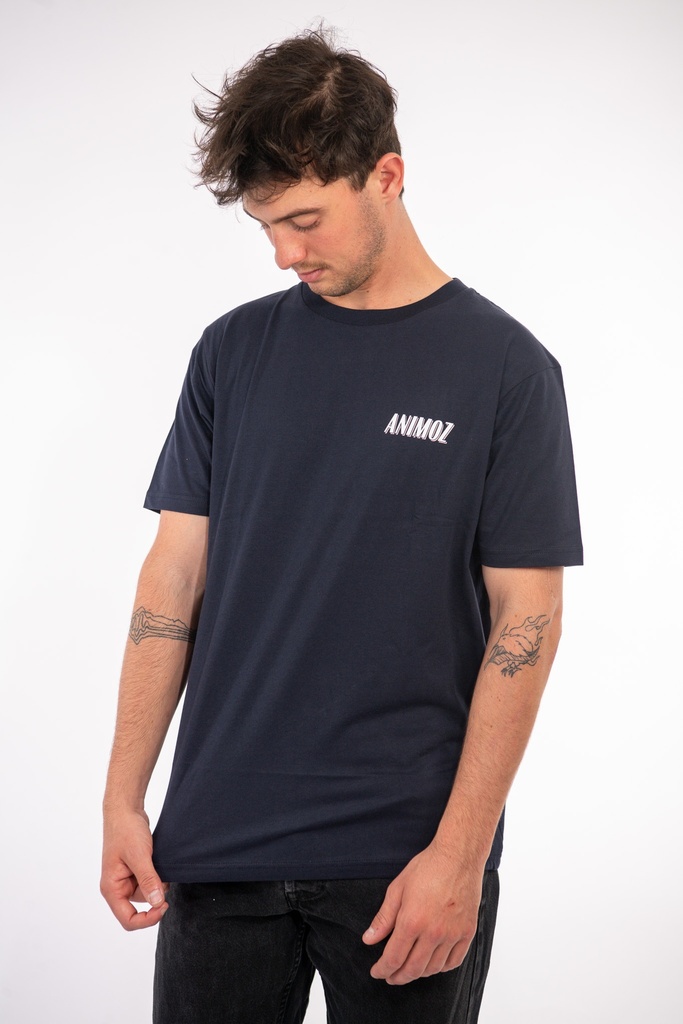 [SS24-LF-M06.8-PRINT-S] T-shirt Timeline Blue navy (S)