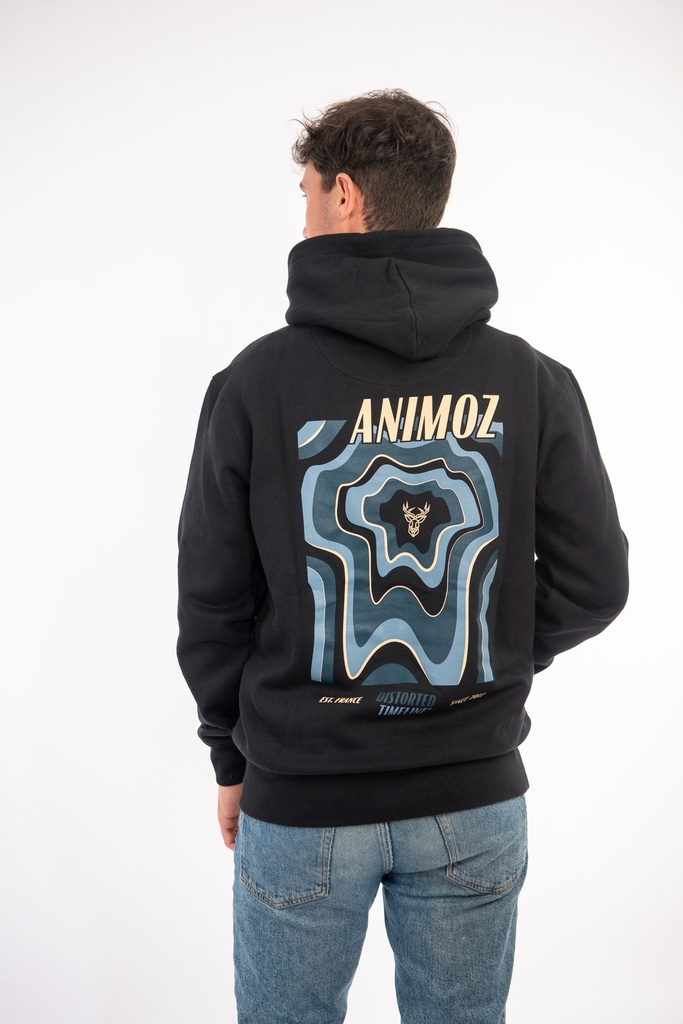 [SS24-LF-M09.4-PRINT-S] Hoodie Timeline Black (S)
