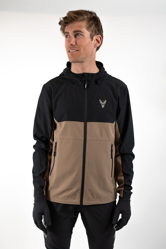 [SS26-LF-M11.4-XXS] WILD BREEZE JACKET Brown/black (XXS)